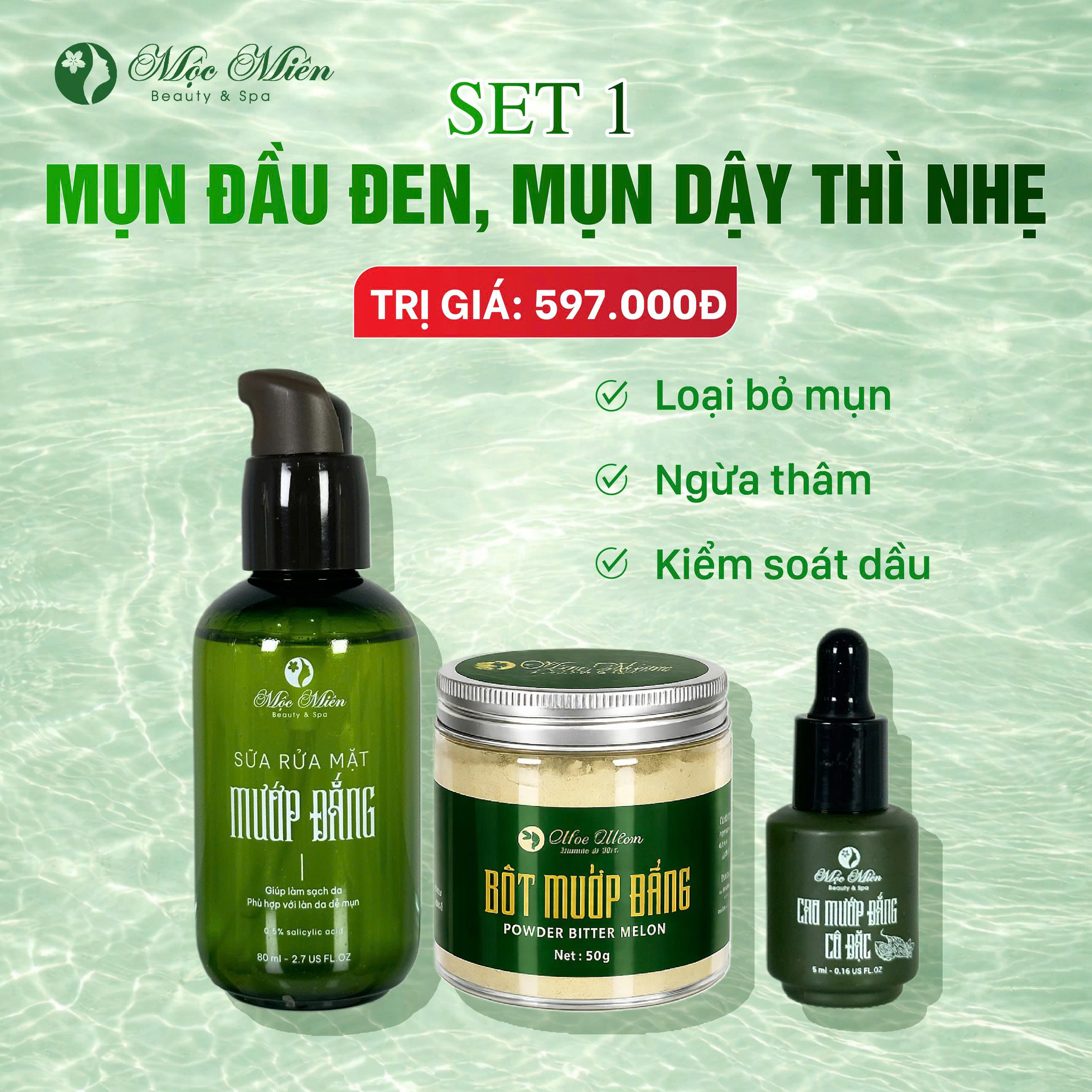 COMBO SỮA RỬA MẶT MƯỚP ĐẮNG