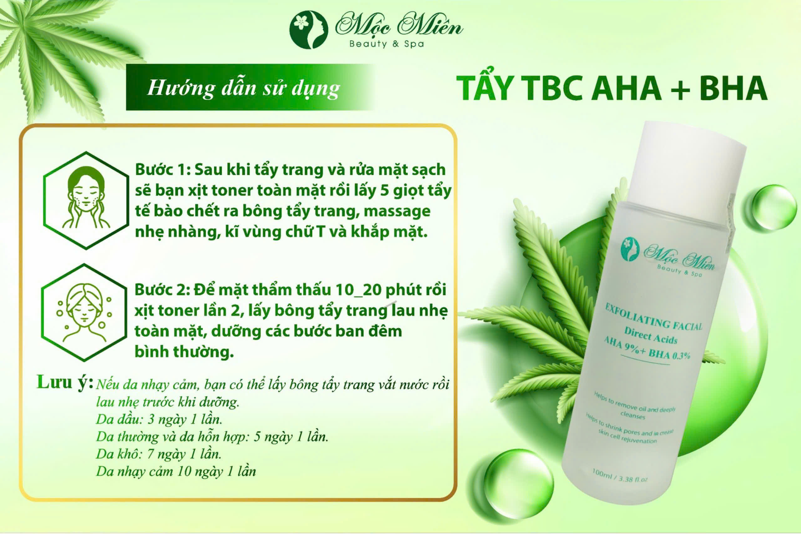Tẩy tế bào chết AHA &BHA