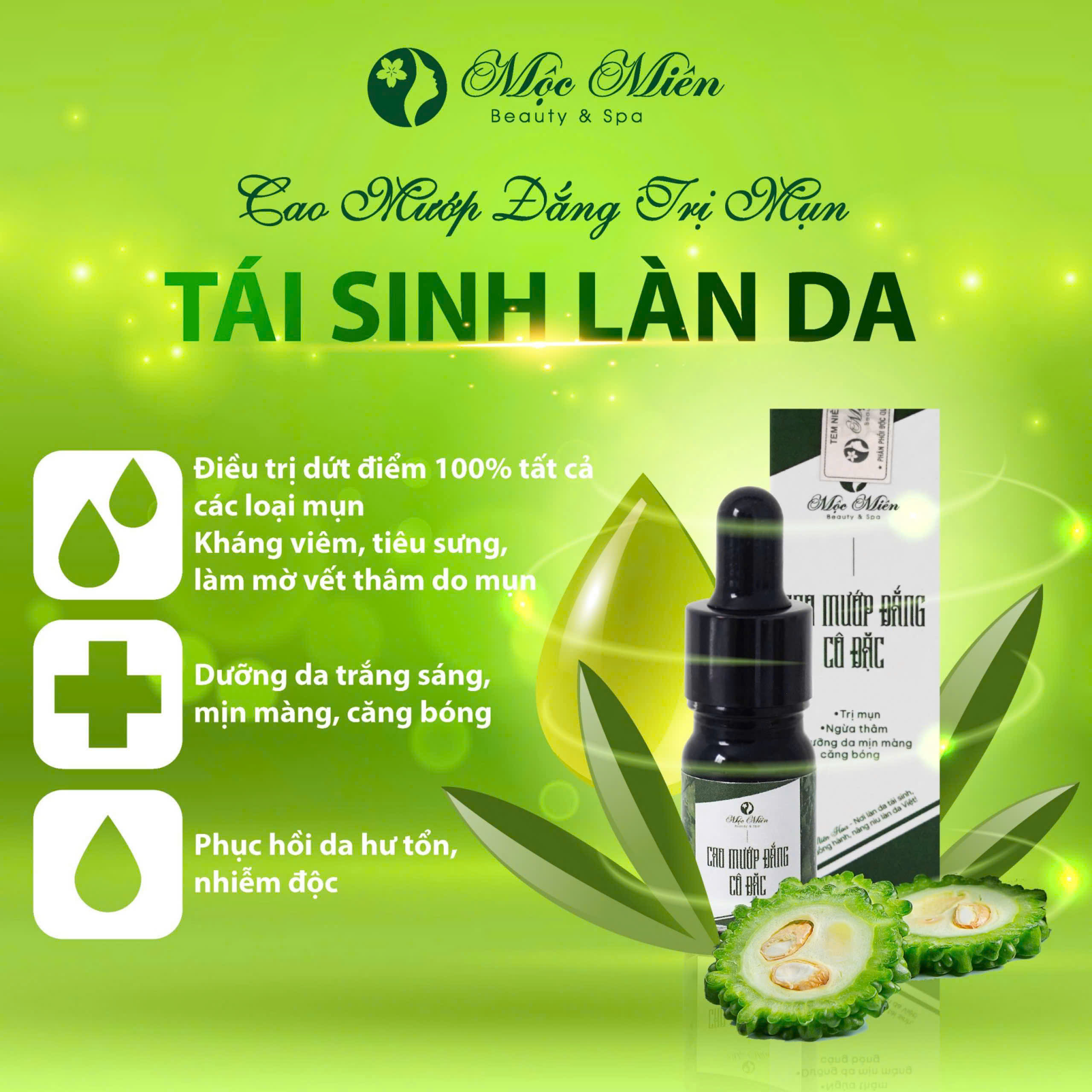 Serum trị mụn - cao mướp đắng