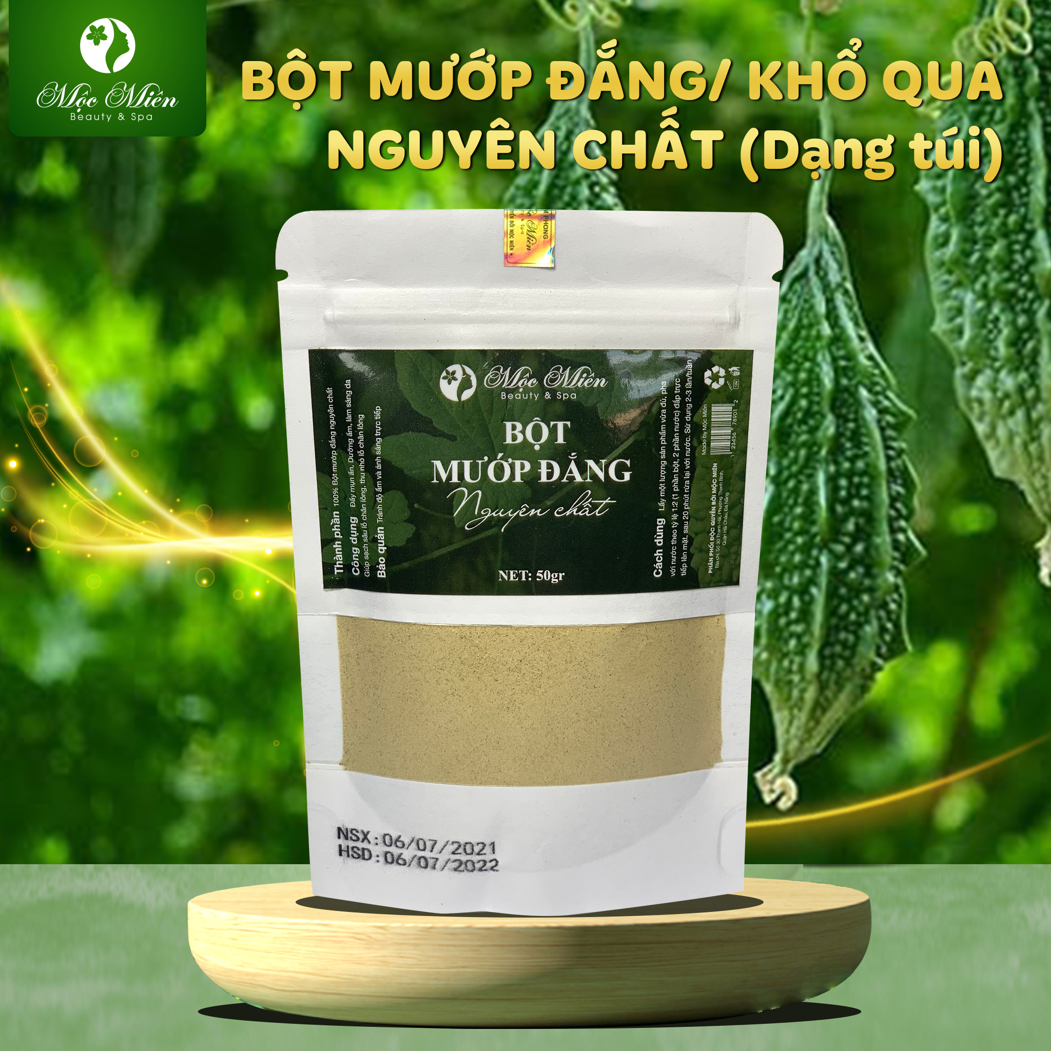 Bột mướp đắng/khổ qua mộc miên (dạng túi)