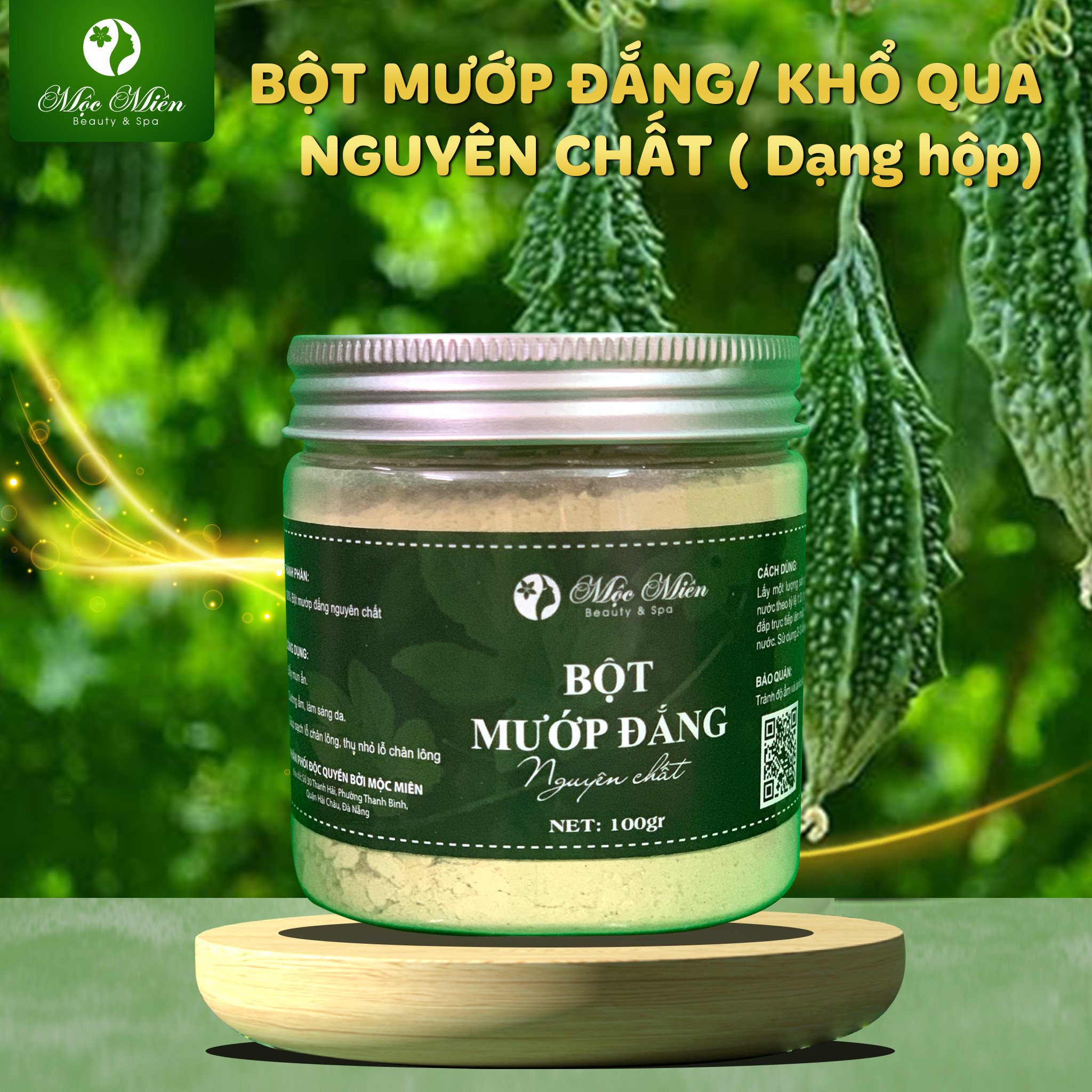 Bột mướp đắng/khổ qua mộc miên (dạng hộp)